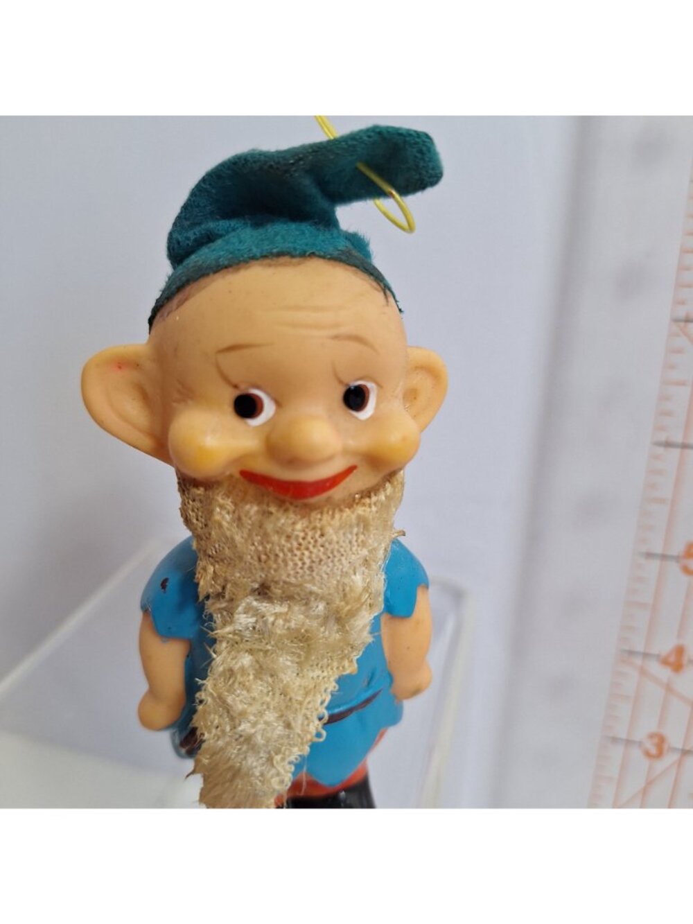 Elf Christmas Ornaments Dwarves Vintage Japan Figures 4" Mid Century - Picture 9 of 9